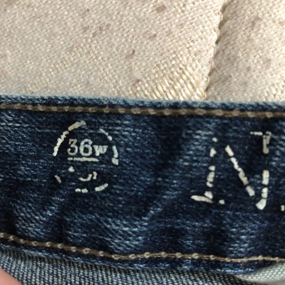 Nevada size 36W jeans with bling on back pockets. Vintage straight leg jeans - Picture 9 of 9